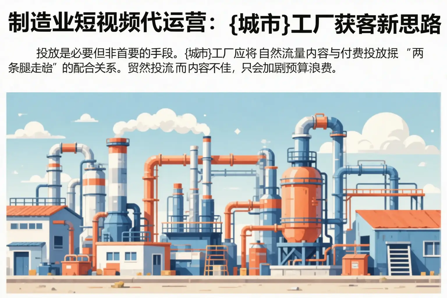 制造业短视频代运营:天镇工厂获客新思路